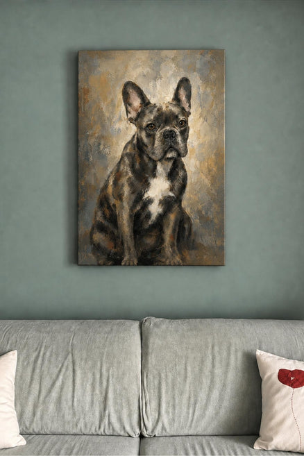 Colorfield custom dog portrait reviewed by a real person before printing