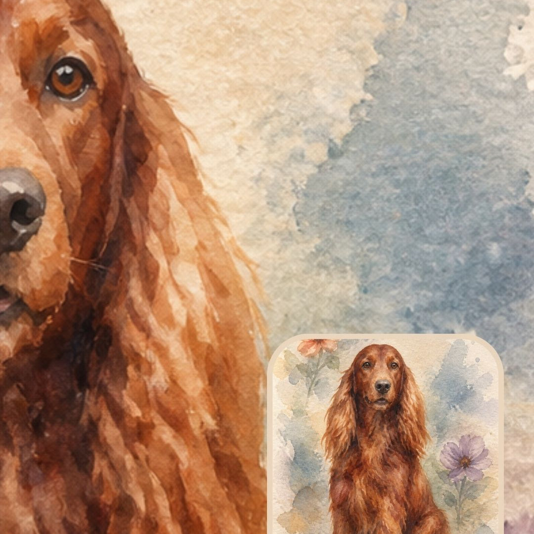Custom pet portrait example in the Nivara painting style