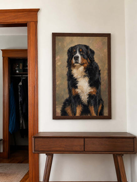 Verdelle custom dog portrait reviewed by a real person before printing